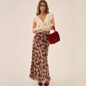 For Love And Lemons Belmond Floral Maxi Skirt - currently on site